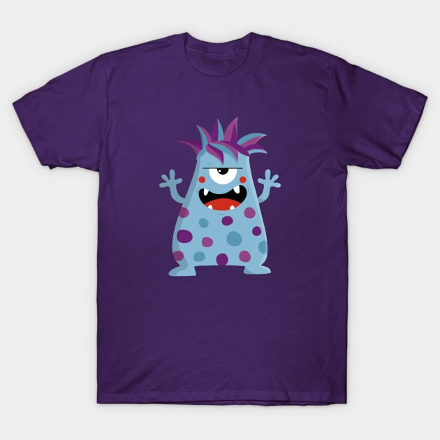 Blue monster T-Shirt by JoanaJuheLaju1